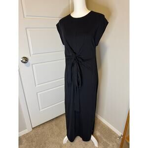 MODERN CITIZEN Size S Short Sleeves Maxi Dress Black (95% Organic Cotton)